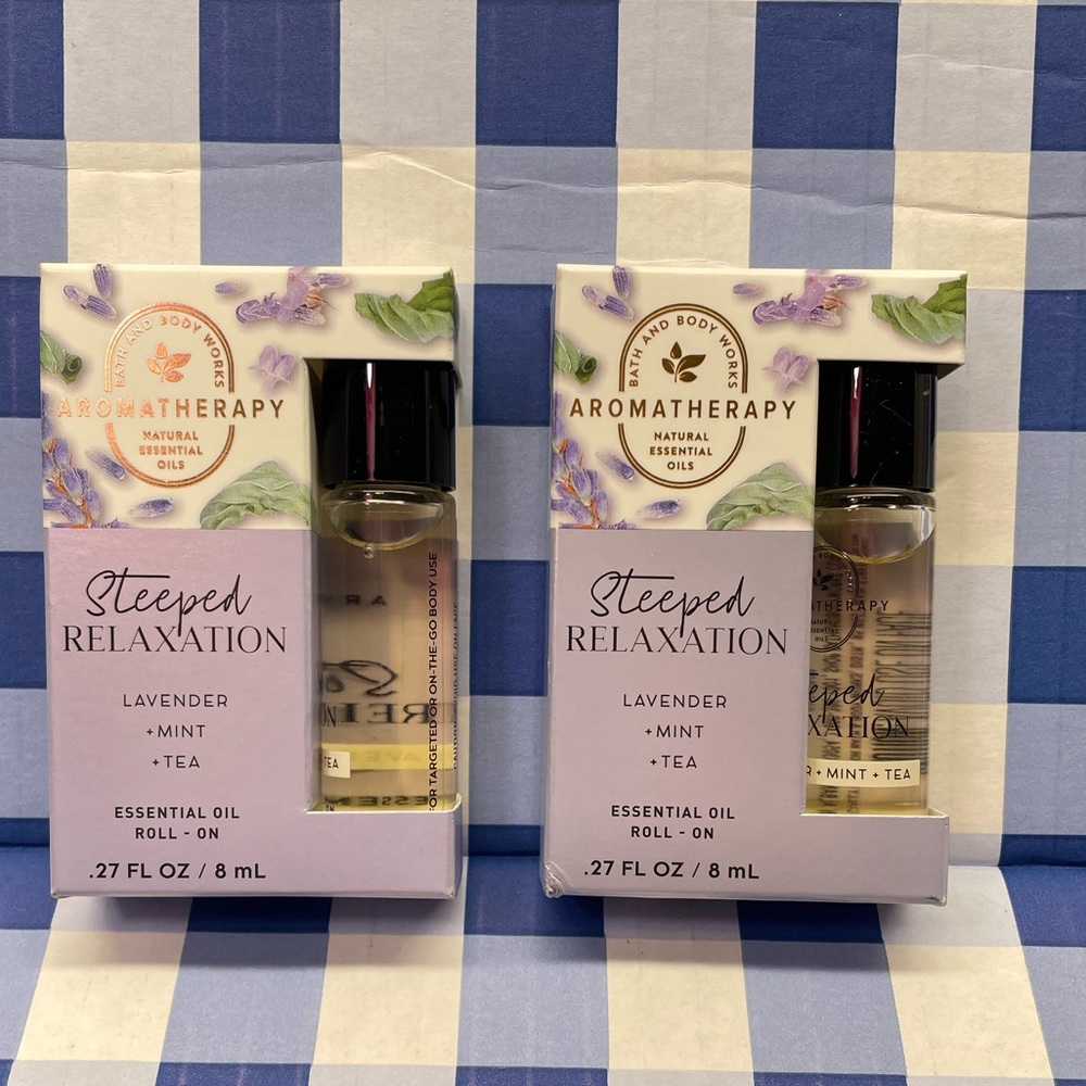 2-BBW~Aromatherapy Essential Oils Roller-On STEEPED RELAXATION~LAVENDER/…